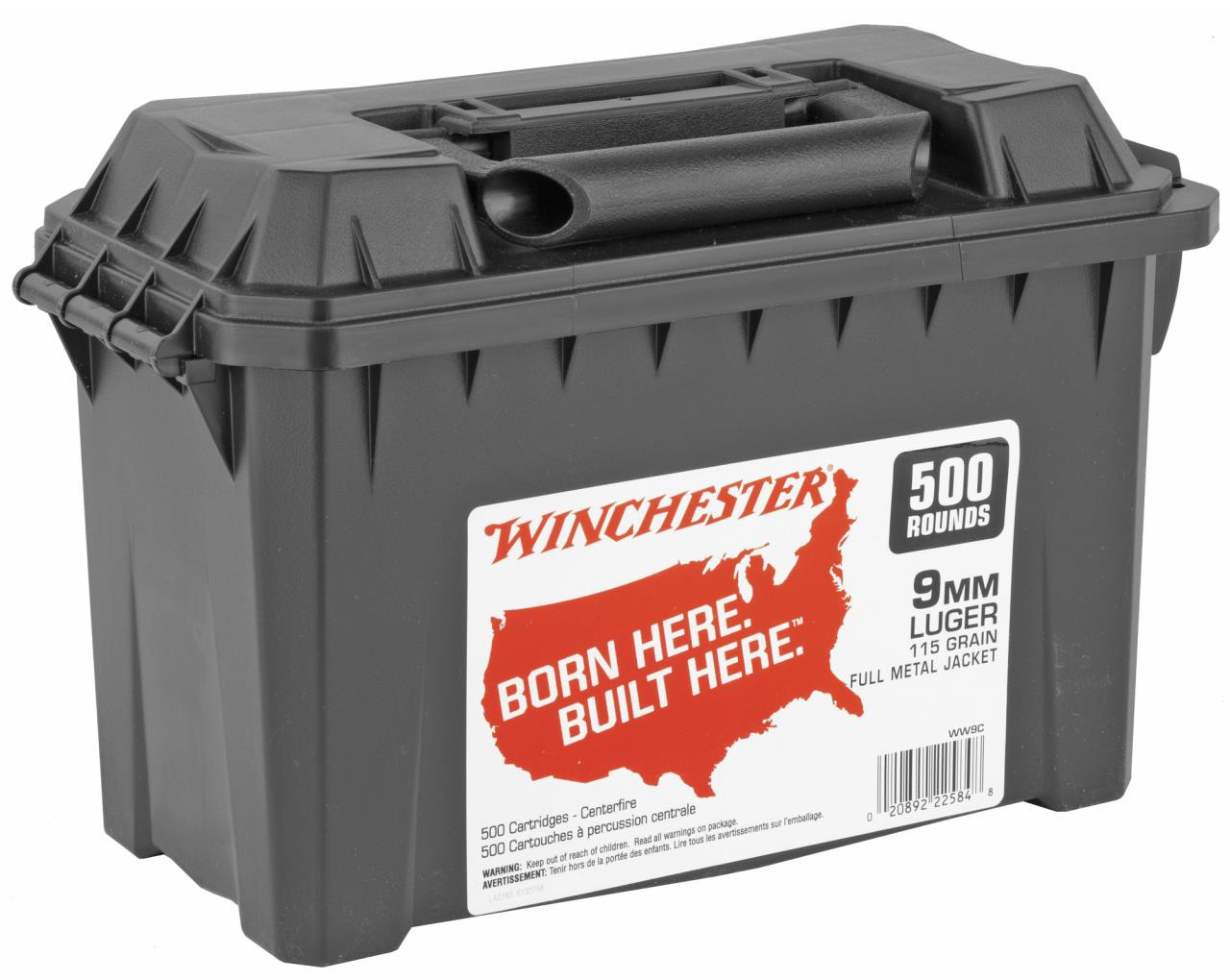 WIN CAN 9MM 115GR FMJ 500/2 - Sale